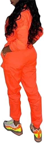 Miniatura 2 de EOSIEDUR Conjunto deportivo de 2 piezas para mujer, ligero, rompevientos, chaqueta y pantalones cortos