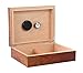 Prestige Import Group - The Vizcaya Authentic Makore Pommele Exotic Wood Cigar Humidor - Capacity: 25-40 - Color: Makore