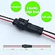 YETOR Way Auto Wasserdichter elektrischer Steckverbinder,2 pin Stecker Autoelektrischer Kabelverbinder mit Kabel 16 AWG Marine für Auto, LKW, Boots- und andere Kabelverbindungen. (5 Pack)