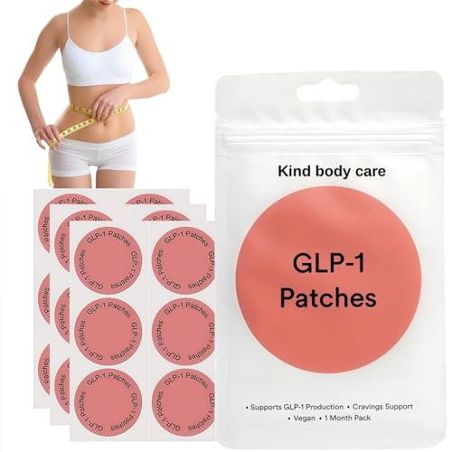 Natural GLP-1 Patches for Overall Wellness, Women and Men (1 Pack (30 Patches))