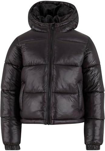 Urban Classics Kinder Winterjacke Boys Shiny Puffer Jacket, warme...
