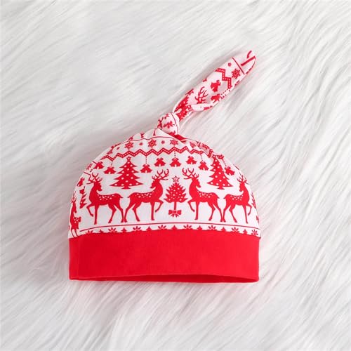 Roupa infantil de algodão macio quente gola redonda manga comprida estampa de cervo + roupa de Natal