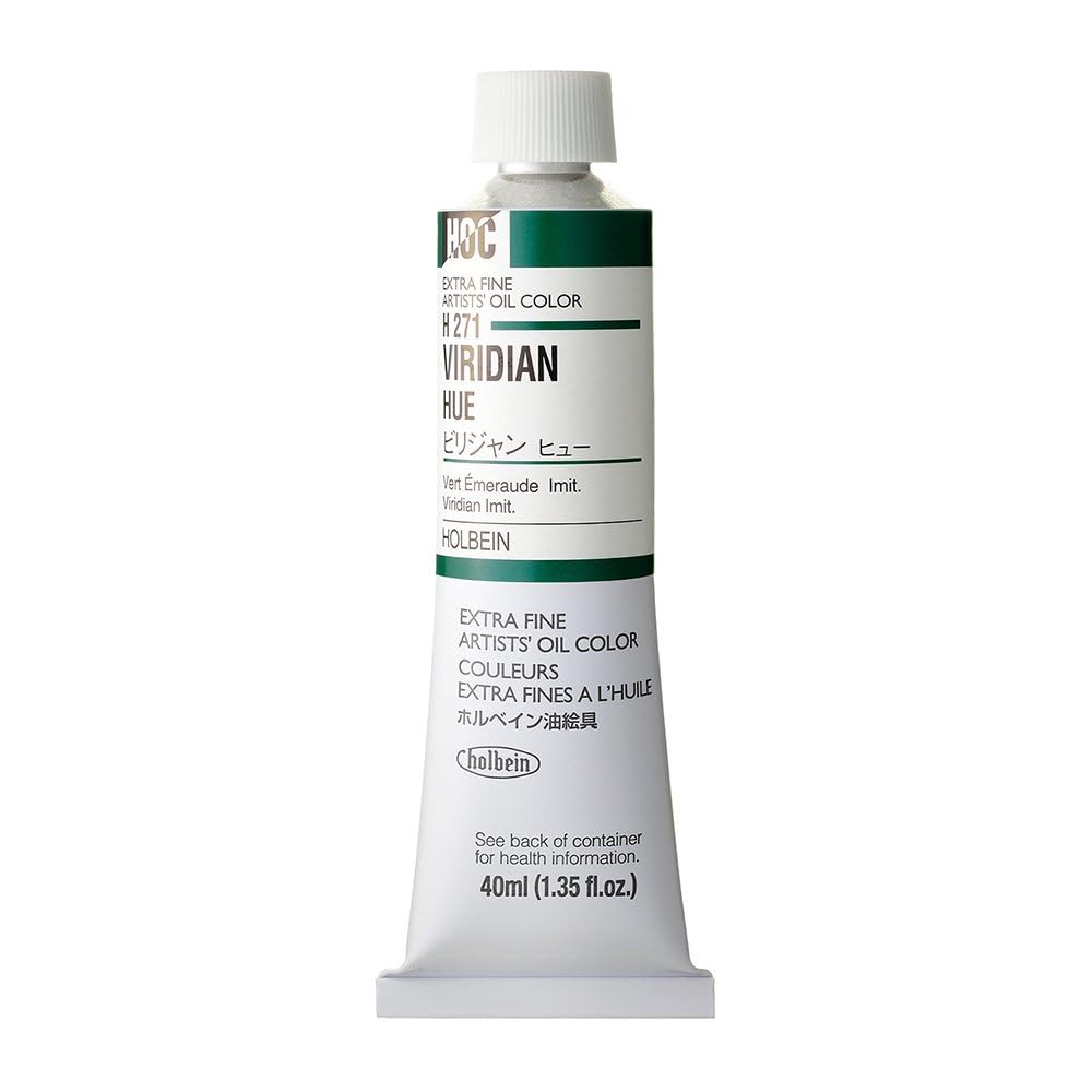 Viridian hue Holbein Artist Oil Colors tube de peinture à l'huile de 40 ml