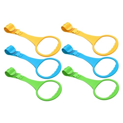 Generic 6pcs Crib Sling Fence Cribs Cot Doll Crib Nursery Pull Rings Walking Assistant Pull up Rings Crib Rings Plastic Dedicated Auxiliary Tool, 20.00X9.00X3.00CM