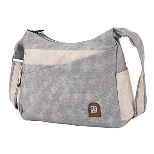 Damen-Handtasche mit mehreren Taschen, Crossbody-Schultertaschen für Damen, mittelgroße Damen-Hobo-Umhängetaschen, 17673#4050-l.grau Cover