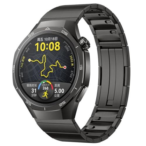 Bracelet montre 22mm acier inoxydable anti irritation pour Huawei GT5 Pro maillons fins