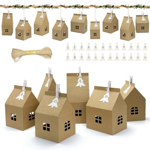 Adventskalender Zum Befüllen Häuser, 2025 Weihnachtskalender Kinder,...