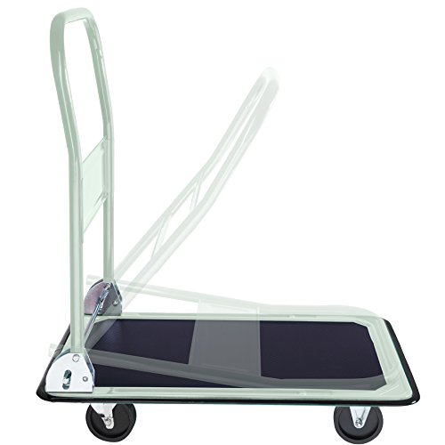 Tectake Handwagen – Zusammenklappbarer Plattformwagen für den Transport