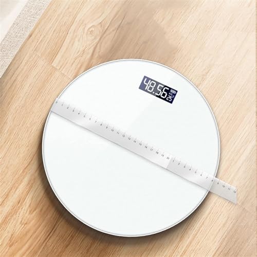 Báscula digital redonda de baño con vidrio templado miniatura 6