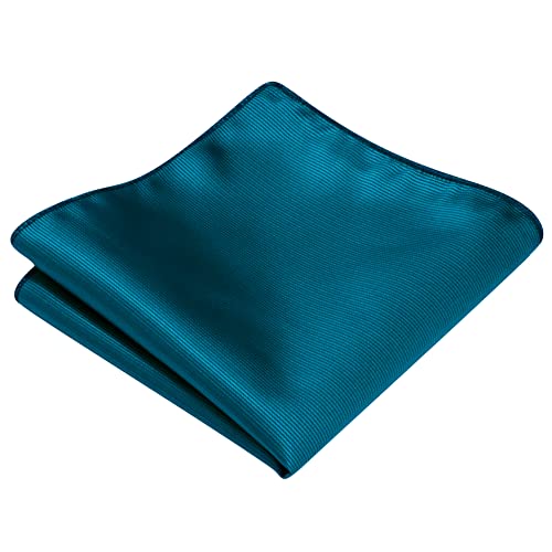 Image of GUSLESON 3.15 inch（8cm） Solid Color Necktie and Pocket Square Cufflinks Sets For Men + Gift Box