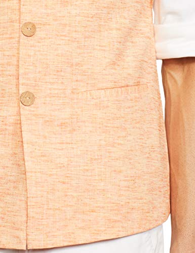 Image of Ethnix by Raymond Ethnix Mens Regular Fit Bundi (RTUA00095-E1 Light Orange 104