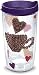 Tervis Tumbler with Royal Purple Lid, 16-Ounce, Coffee Lover Wrap