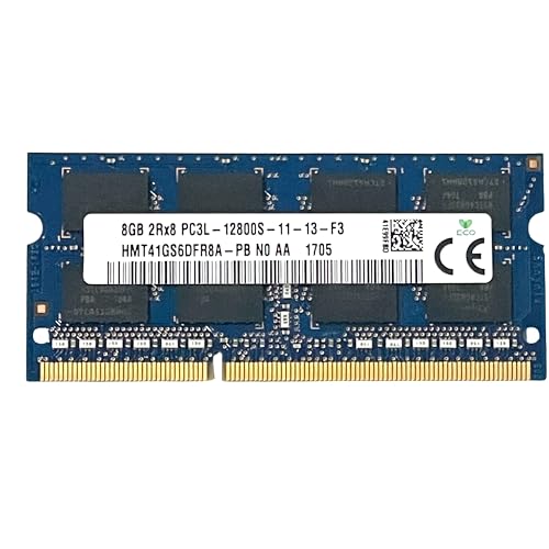 Memoria RAM DDR3L SODIMM, 8GB, 1600 MHz, PC3L-12800S, 204 Pines, CL11, 1.35V para Ordenador Portátil Notebook Laptop 8GB_PC3L_12800S