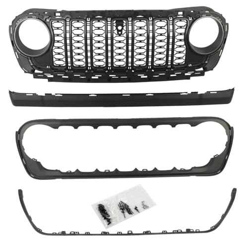 Grille de protection avant pour caméra et radiateur Jeep Wrangler JL 18-24