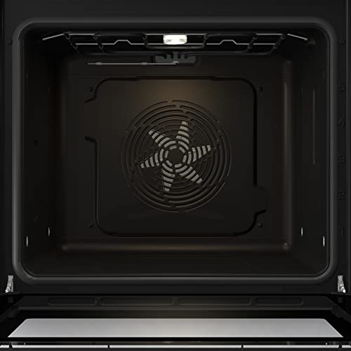 Gorenje 738885 Einbaubackofen-Set OptiBake Black Steam Set / 77L / Heißluft/AquaClean/GentleClose & Open/AirFry/Pizzamode 300°C/PerfectGrill/Glaskeramik-Kochfeld/schwarz