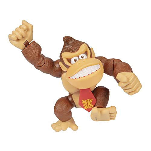 Super Mario Nintendo 6' / 15 cm große Donkey Kong Actionfigur mit beweglichen Funktionen, ideal zum Spielen und Ausstellen für Kinder und Sammler ab 3 Jahren