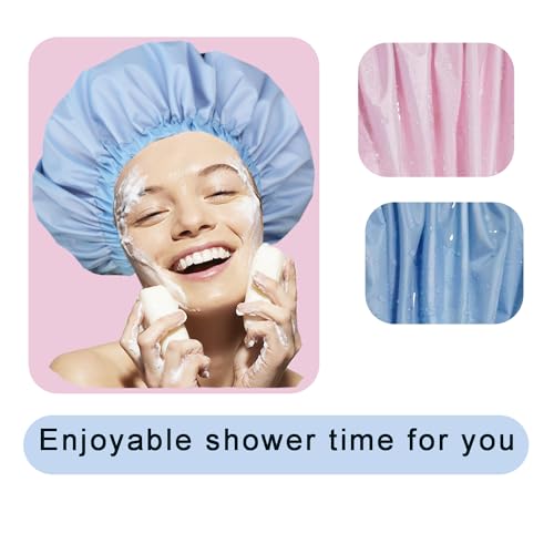 Bonnet de douche Genergy en satin imperméable et réversible pour protéger vos cheveux - 7
