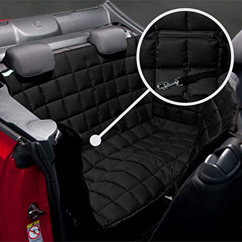 Doctor Bark gepolsterte Cabrio Autoschondecke All-Side Schutz - Rückbank, für alle Cabrios und Coupés, Gr. S Schwarz
