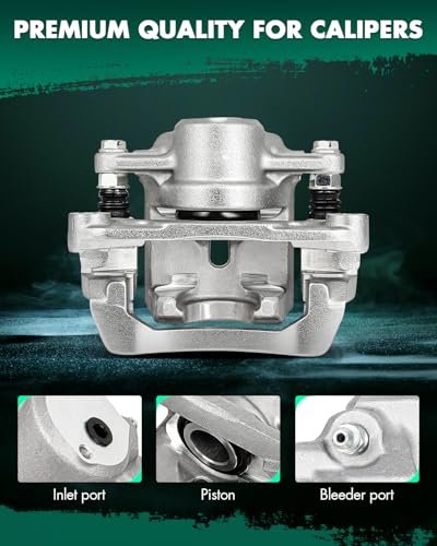 Image of SCITOO 19B6277 Rear Left Disc Brake Caliper Assembly w /Bracket for Subaru for Legacy 2010-2012 2014,for Subaru for Outback 2010-2012