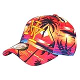 Hip Hop Honour Casquette NY Orange Palmiers Look Tropical Copaka Baseball - Taille Unique - Orange