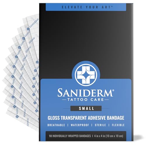 Saniderm Tattoo Aftercare Bandage 10 Sheets