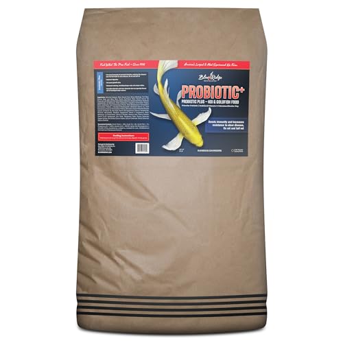 Blue Ridge Fish Food 50lb, Probiotic Plus 3/16" Floating Pellet, Koi Goldfish Food