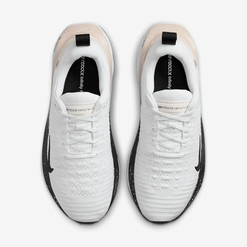 Image of Nike InfinityRN 4 Women's Road Running Shoes (HQ3507-100, White /Platinum Tint /Light Smoke Grey /Black) Size 9