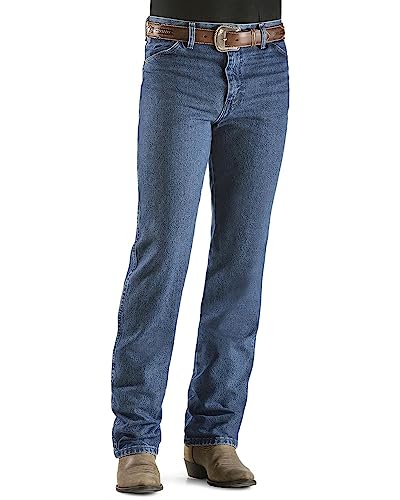 Wrangler Men's Cowboy Cut Slim Fit Jean Dark Stone W38 L292