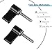 CONGARTENO 2Pcs Aluminum Alloy L-Shaped 7-Shaped Camera Screws M4X20Mm Male Threading Thumb Lever for DSLR and Industrial Fastening