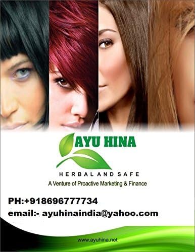 AYU HINA Henna, Black Naturals, Pack of 5, Original Bhavnagar Henna Mehndi