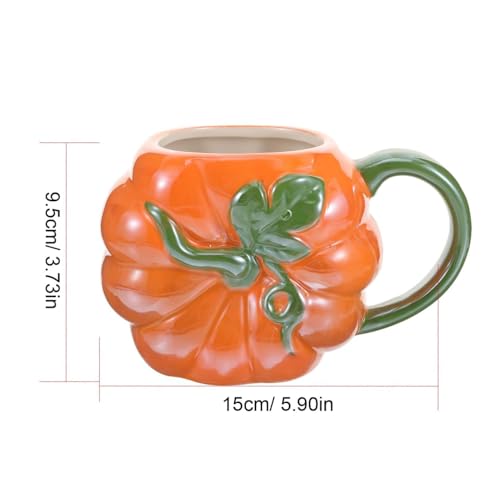 Mug café effrayant en céramique festive pour savourer bière et jus