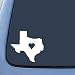 Texas Love State Sticker Decal Notebook Car Laptop 5" (White)