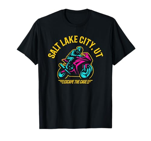 Salt Lake City UT Sport Bike Motorcycle T-Shirt