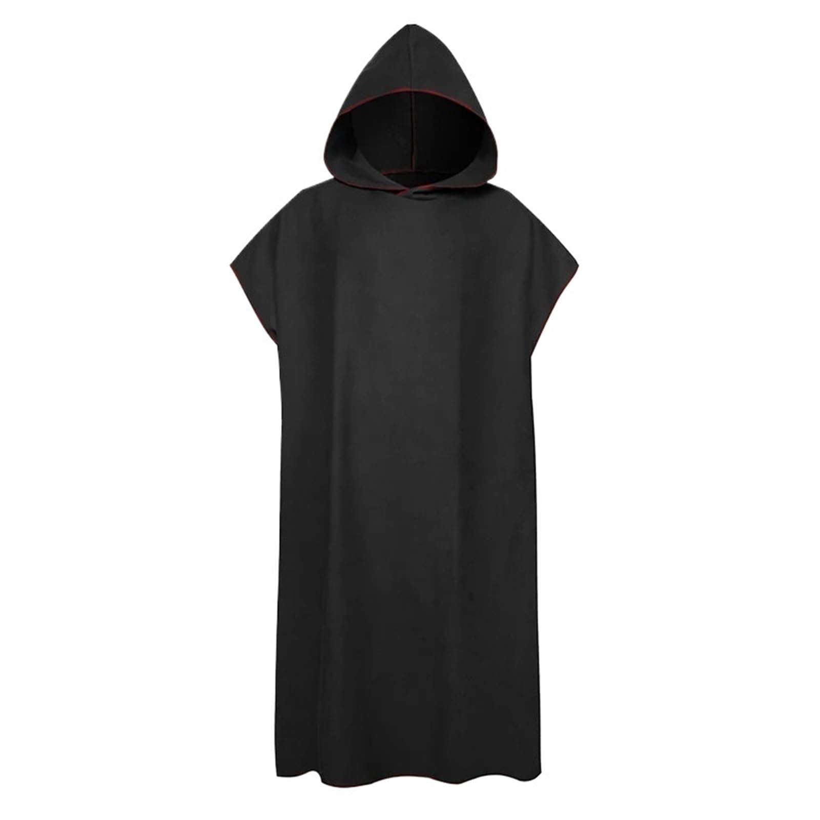 ATEUXOL Quick-drying Surf Poncho Surf Poncho Changing Towel Hood Microfiber Beach Blanket Bath Swim Wetsuit for Adults(Black)