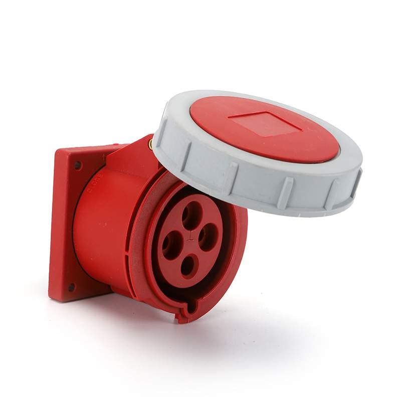 IEC60309 Waterproof CEE Industrial Connector Socket 4Pin 16A 380V-415V 3P+E IP67 (Type-1）