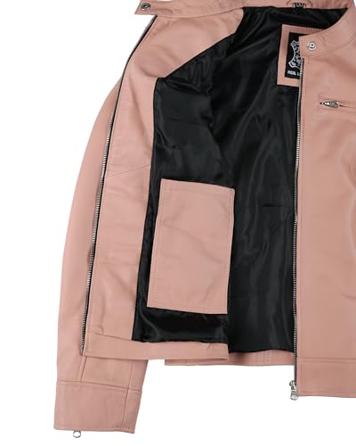 Image of Decrum Leather Jacket for Women - Real Lambskin Casual Leather Jackets Womens