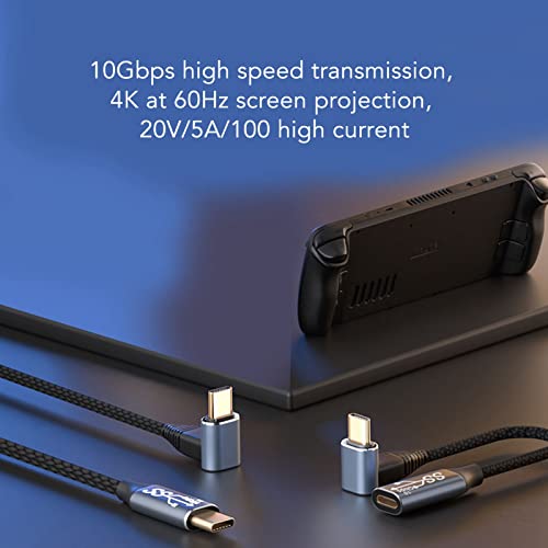 USB to USB C Cable 90 Degree - Image 2