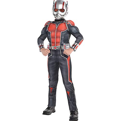 Official Marvel Ant-Man 2Pc Kids Medium Muscle Costume Includes Mask & Bodysuit