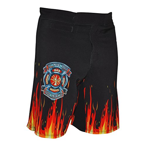 WarriorXGear Firefighter Performance Cross-Training Shorts (Black, 32)