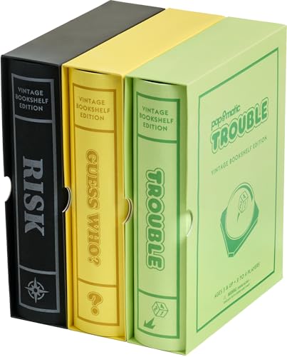 WS Game Company Complete Collection of 22 Vintage Bookshelf Board Games Including Scrabble, Monopoly, Clue, Yahtzee, Battleship, Chess, Candy Land &amp; Sorry! – Classic Family Games for Kids &amp; Adults