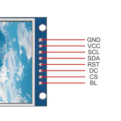 Image of AITRIP 2PCS 2.0 inch TFT Display OLED LCD Drive IC ST7789V 240RGBx320 Dot-Matrix Interface Compatible with Arduino, Raspberry Pi, ESP32, STM32