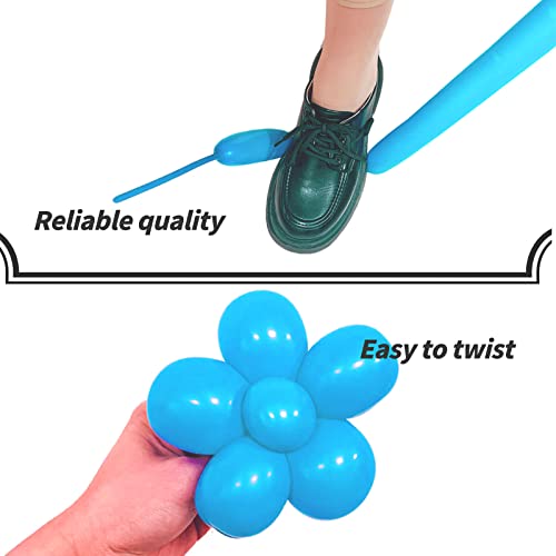 Image of Light Blue Long Balloons Premium 260 Twisting Balloons Animals Magic for Birthday Kids Wedding Party Supply 100pcs