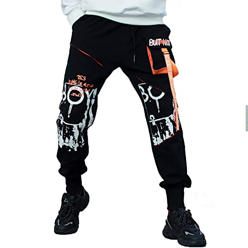 XYXIONGMAO Men's Tactical Cargo Pants Casual Streetwear Techwear Sweatpants Black Hip Hop Joggers Pants for Men2