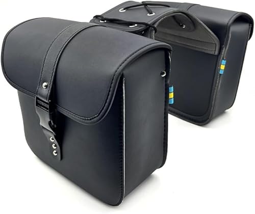 Rutexc サイドバッグ・リアバッグ、 2 ピースセット 、バイク/電動バイク用 耐用防水 大容量 ツールバッグライダー向け収納ソリューション、収納利便性向上の特性はライディングの快適性を高め、装備保護の効果はツールや荷物の損傷リスクを軽減します。お気軽