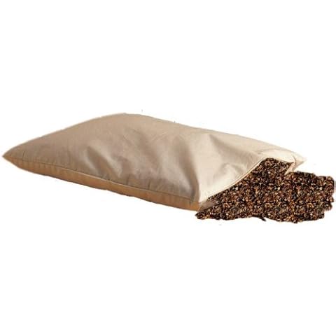 Natur-shop Buchweizen Kissen Buchweizenkissen mit Reißverschluß 40 x 60 cm Cover