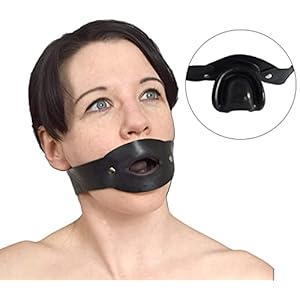 Latex Mondknevel met Bijtvlak & Tong, Mondknevelrubber Rubber