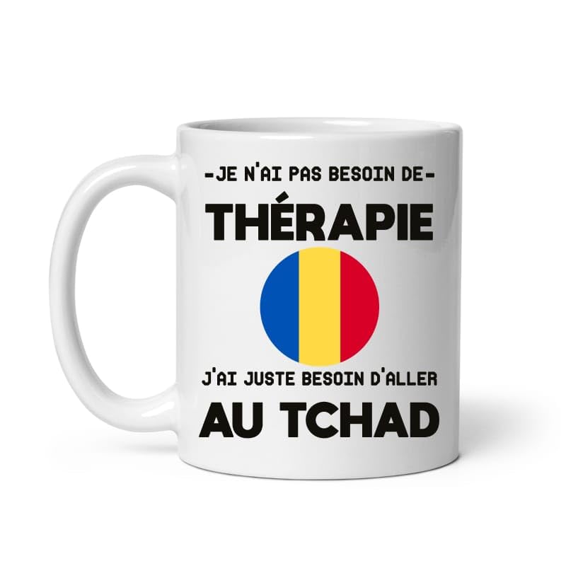 MugSmile Mug Tchad thérapie humour vacances départ voyage Tasse Tchad