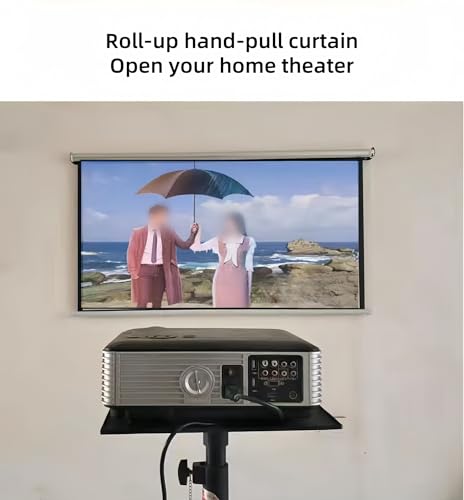 Pantalla Manual Retráctil para Proyector 60 pulgadas miniatura 4