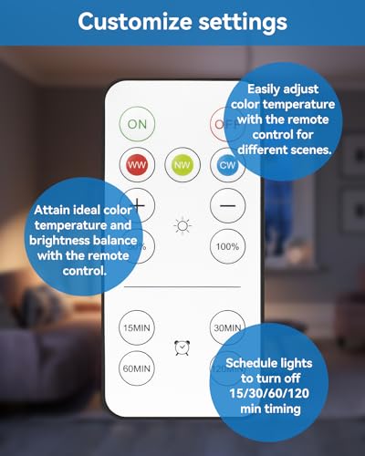 Luxkazsazzi Wirelessglow Rechargeable Light Bulbs With Remote, 3 Color Temperatures And Dimmable Battery Operated Light Bulbs thumb #5