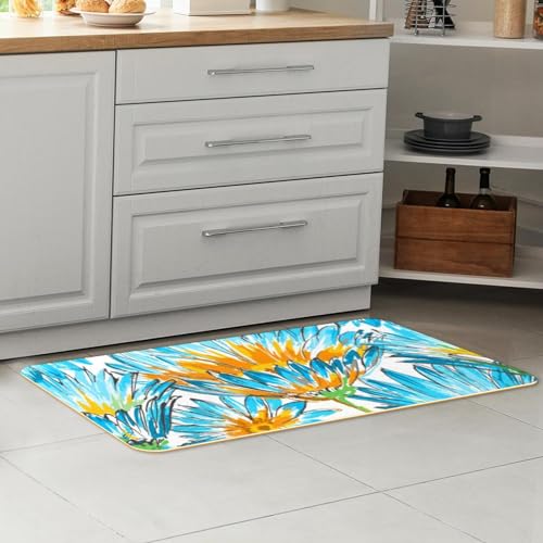 Tapis de cuisine lavable pour éviter les glissades lot de 2 rétro